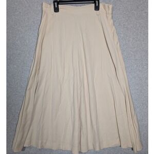 Banana Republic Cream Midi Skirt
